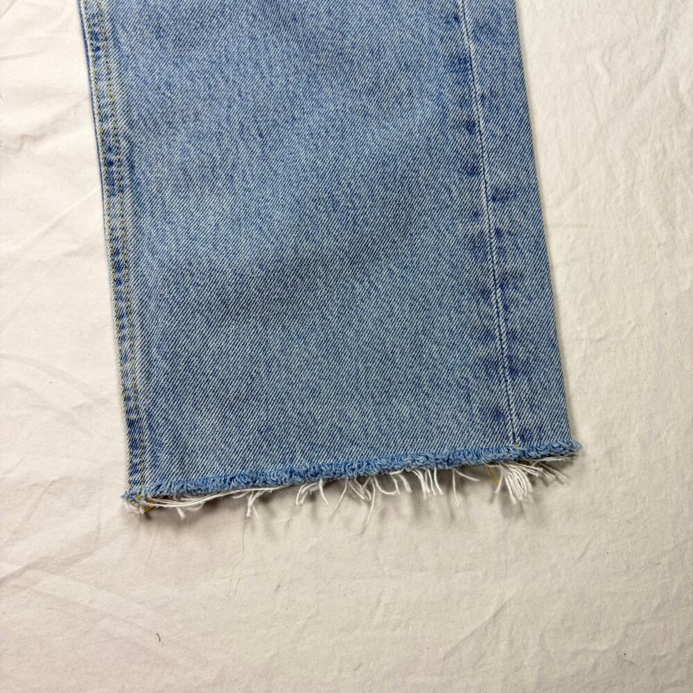 Agolde womens high rise light wash cropped jeans. Size 27 100% cotton button fly - Picture 2 of 8